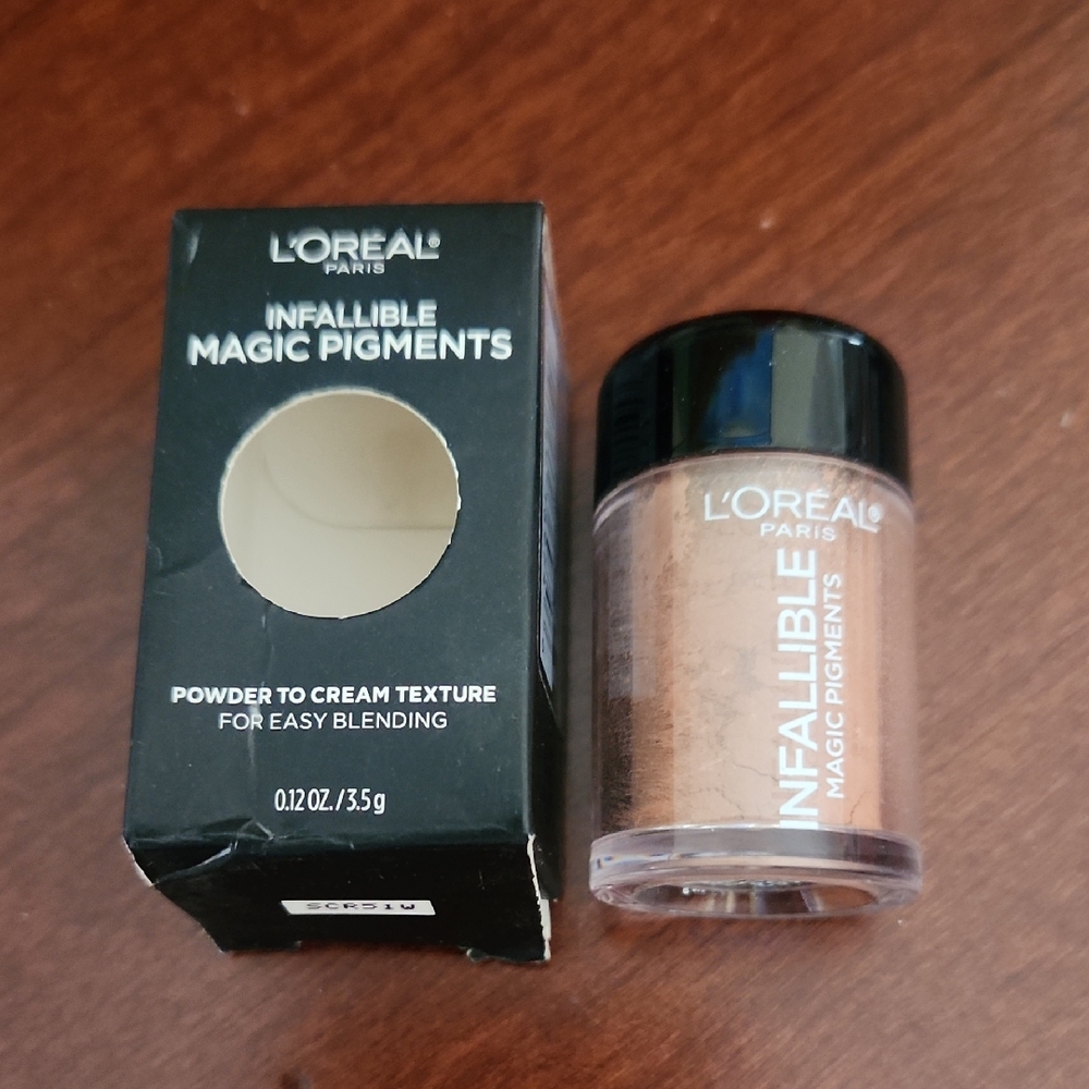 L'Oreal Infallible Magic Pigments Coffee Date Lip Powder To Cream. New!